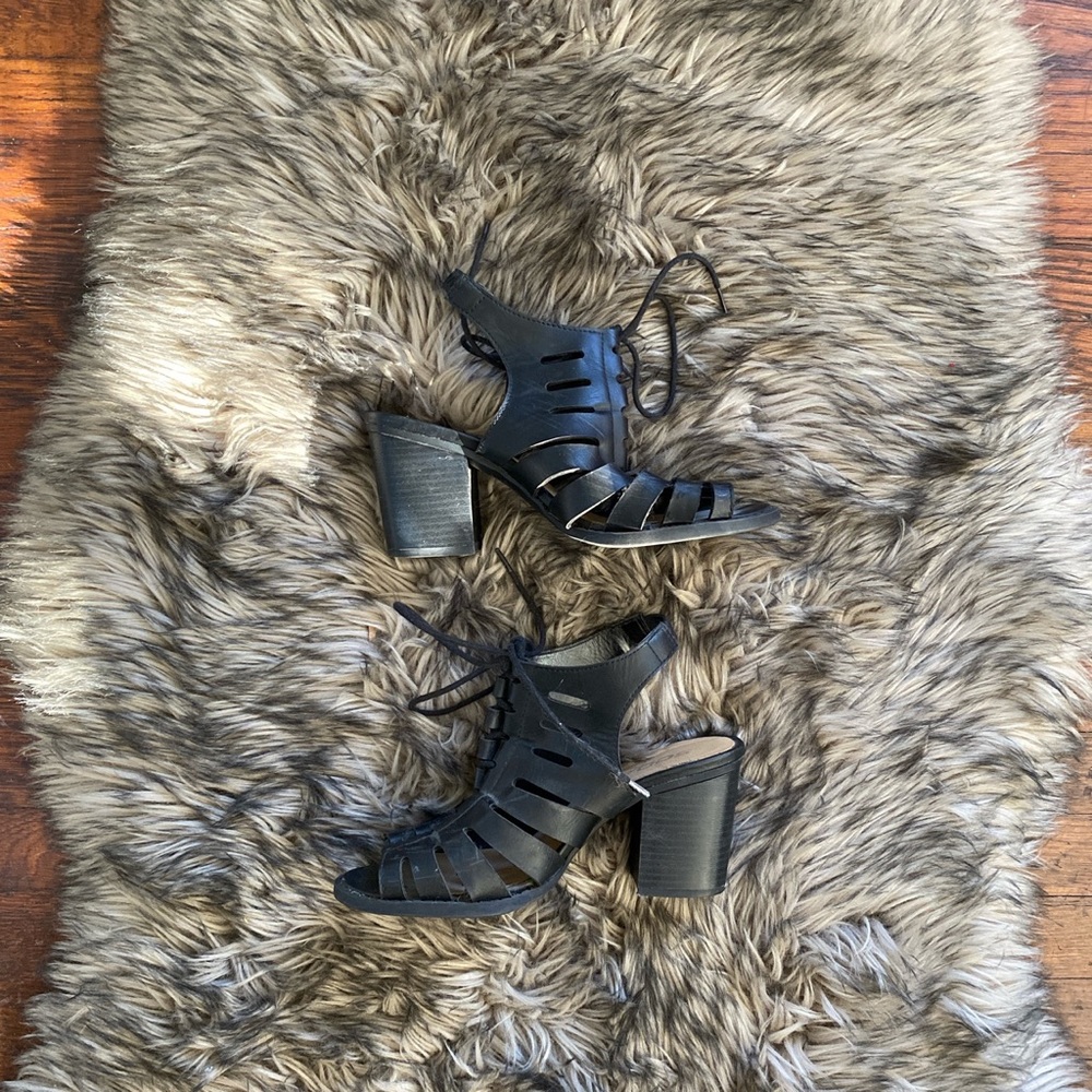 ♡BLACK CHUNKY HEEL♡